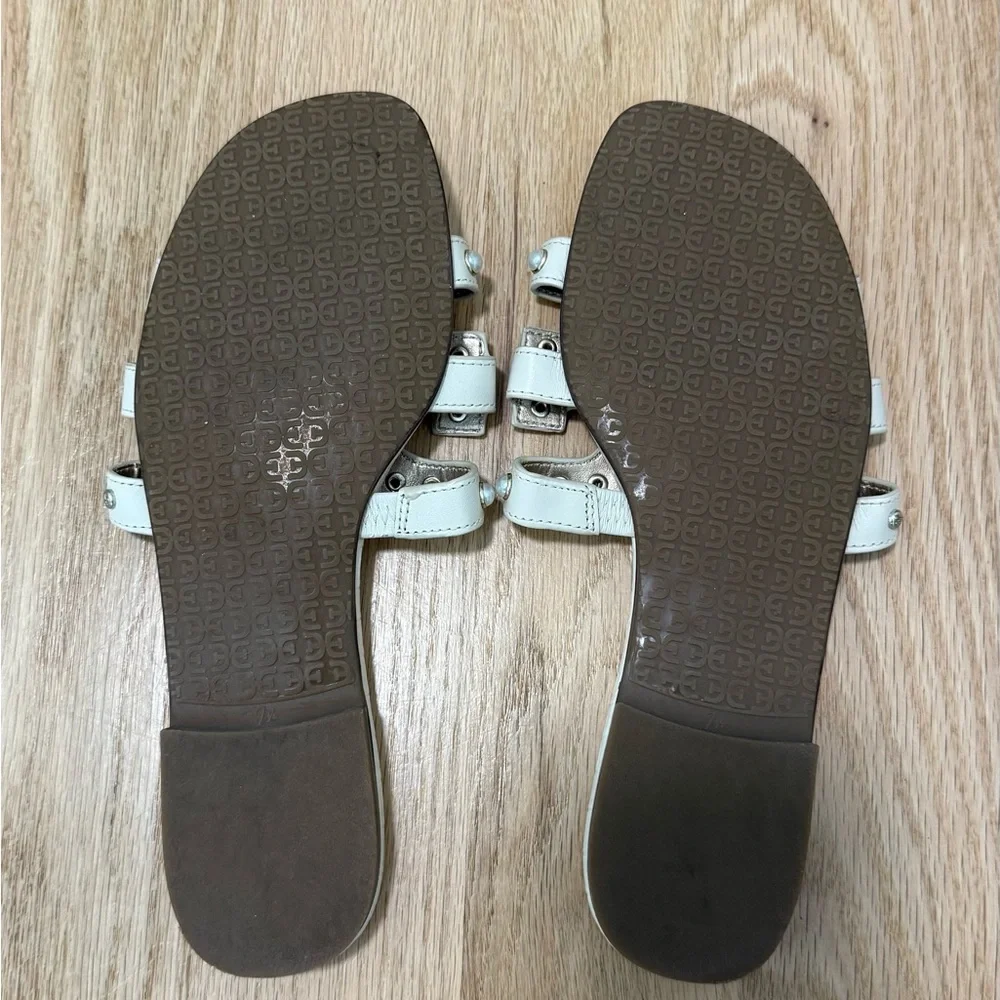 Sam Edelman Cream Studded Sandals - Picture 2 of 2